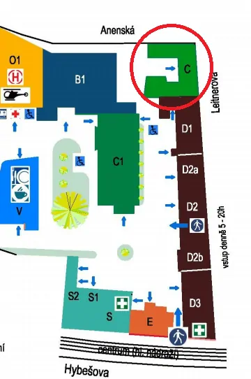 Personální úsek FNUSA
Budova FNUSA-ICRC